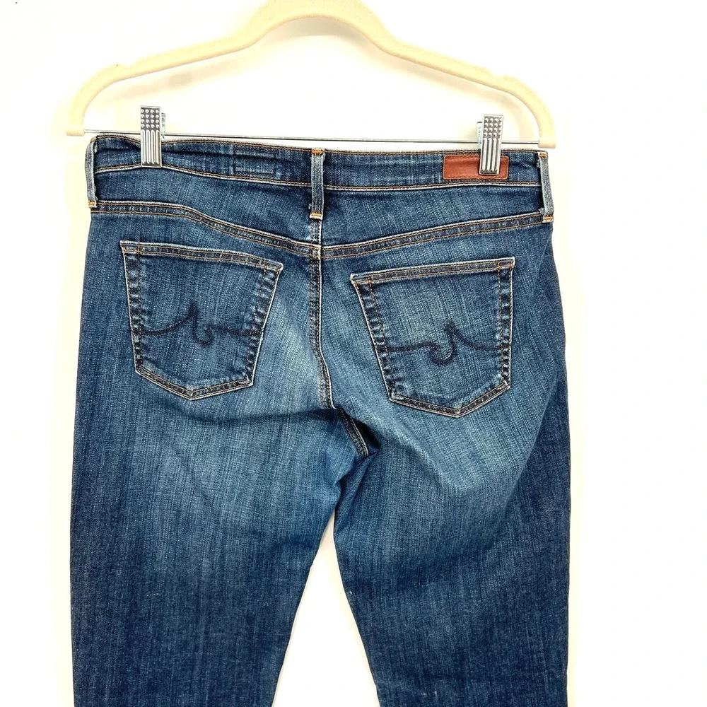 AG Adriano Goldschmied The Stevie Cuff slim straight cuffed jeans minimalist 30
